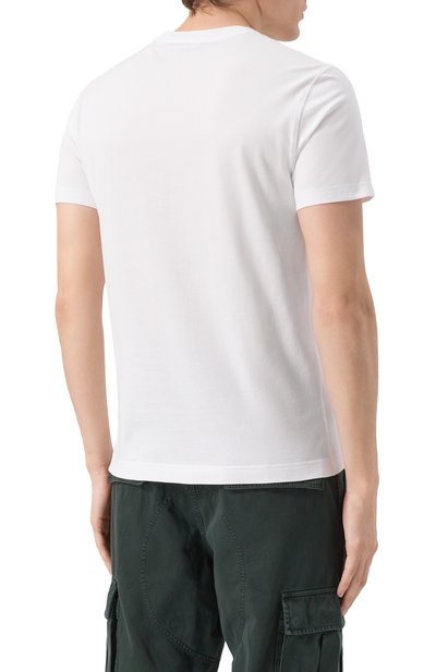 Хлопковая футболка DOLCE & GABBANA белого цвета по цене 61550 руб., арт. G8RN8T/G7NUC, фото 4 Хлопковая футболка DOLCE & GABBANA, арт. G8RN8T/G7NUC, фото 4