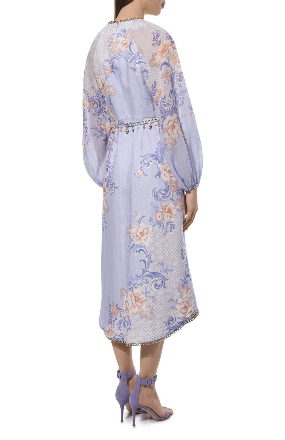Льняное платье ZIMMERMANN голубого цвета по цене 135000 руб., арт. 2879DP0S, фото 4 Льняное платье ZIMMERMANN, арт. 2879DP0S, фото 4