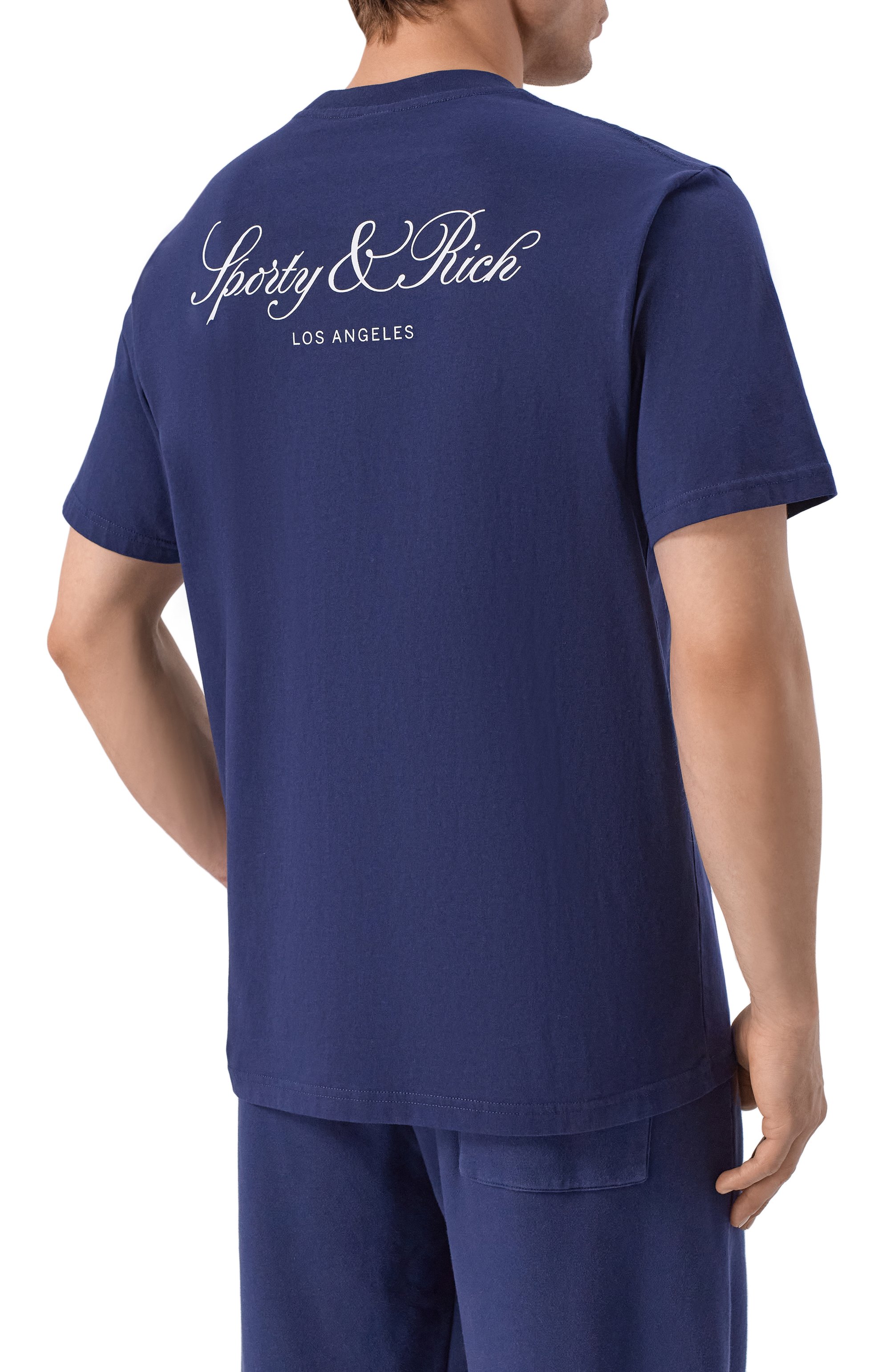 Хлопковая футболка SPORTY AND RICH, арт. T011976269BL106, фото 4