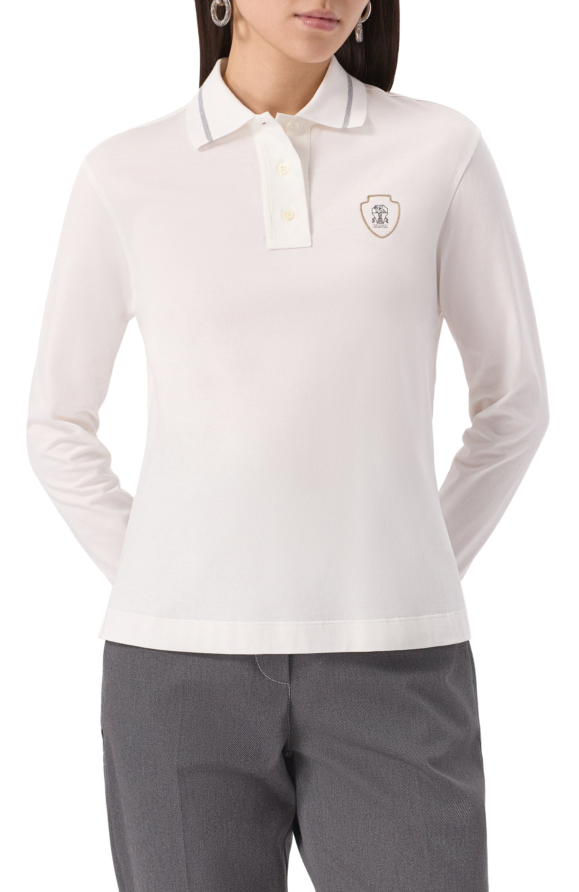 Хлопковое поло BRUNELLO CUCINELLI, арт. M0T81VD135, фото 3