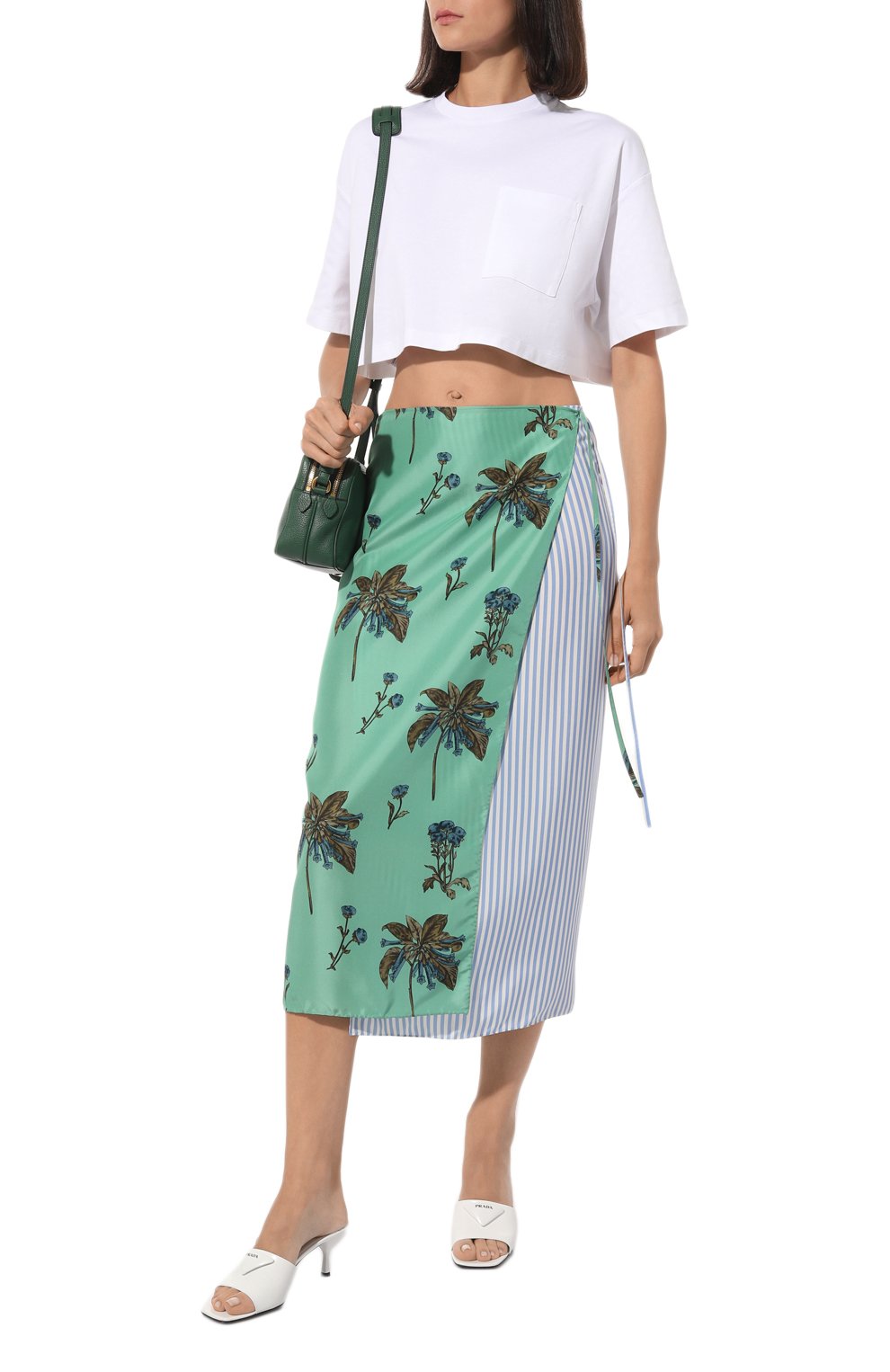 Шелковая юбка PRADA, арт. P109MG-1ZNR-F0229-212, фото 2