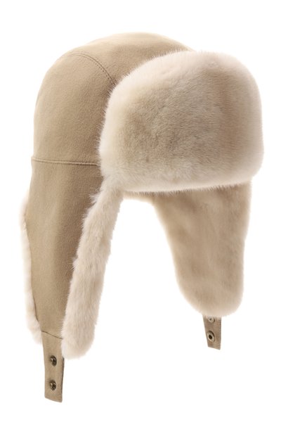 Мужская кашемировая шапка-ушанка с отделкой из норки VICTORIA KUSENKOVA, арт. 3391096100159