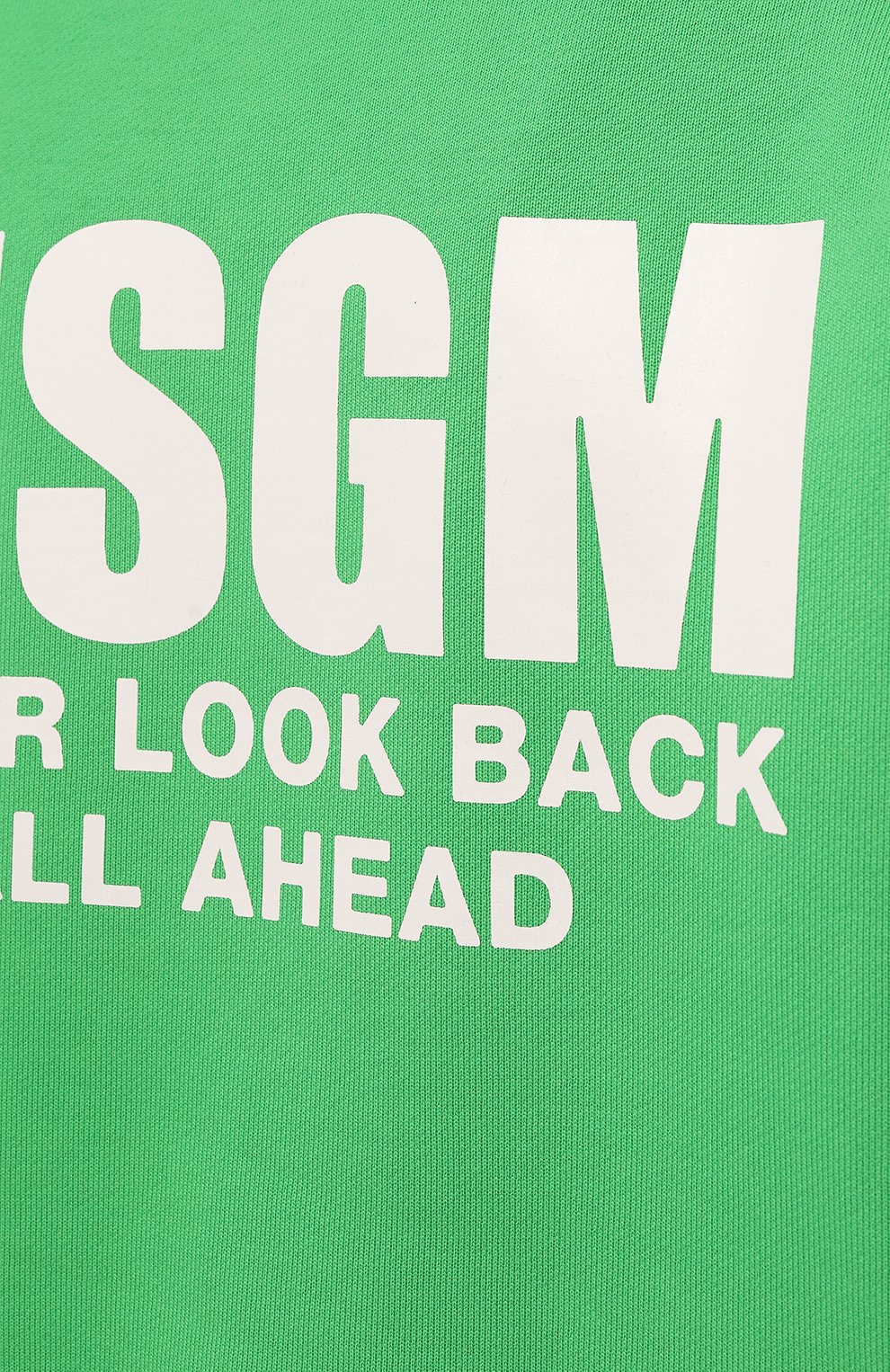 Хлопковый свитшот MSGM зеленого цвета по цене 27300 руб., арт. 3440MM161/237001, фото 5 Хлопковый свитшот MSGM, арт. 3440MM161/237001, фото 5