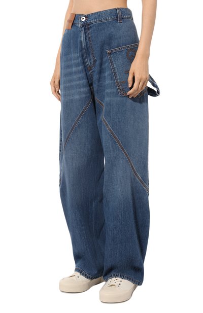 Джинсы JW ANDERSON синего цвета по цене 69400 руб., арт. DT0057PG1164, фото 3 Джинсы JW ANDERSON, арт. DT0057PG1164, фото 3