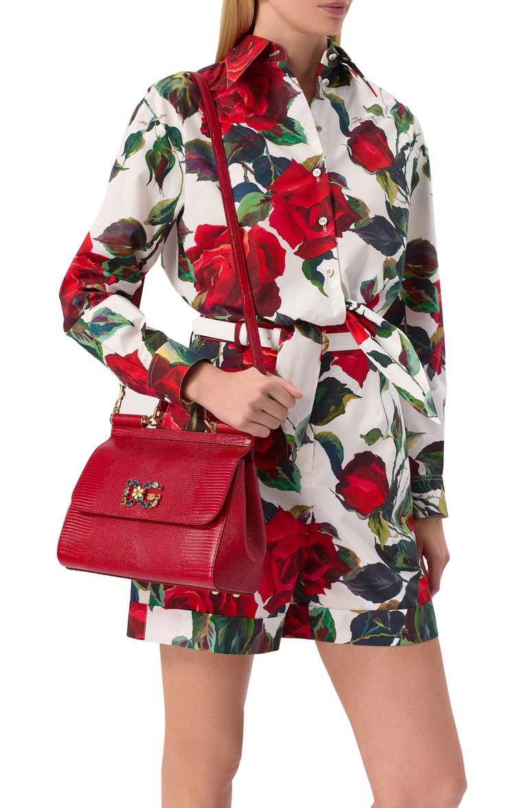 Женская сумка sicily medium DOLCE & GABBANA красного цвета, арт. BB6002/AI742 | Фото 2 (Материал: Натуральная кожа; Ремень/цепочка: На ремешке; Статус проверки: Проверено, Проверена категория; Сумки-технические: Сумки через плечо, Сумки top-handle; Размер: medium; Автоматизация состава: Проставлено; Автоматизация ТО: Проставлено; Автоматизация Diginetica: Проверено)
