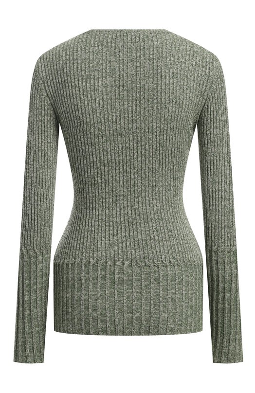 Пуловер из шерсти и вискозы Victoria Beckham Зелёный, фото 2