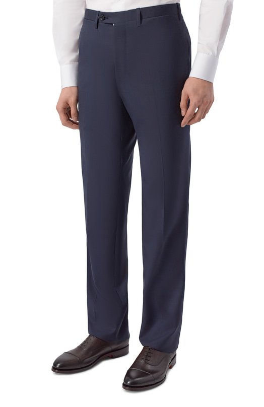 Шерстяной костюм Kiton UA81K01274_001 Синий  UA81K01274_001 Фото 4