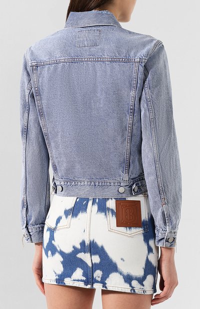Джинсовая куртка ACNE STUDIOS голубого цвета по цене 27150 руб., арт. A90085, фото 4 Джинсовая куртка ACNE STUDIOS, арт. A90085, фото 4