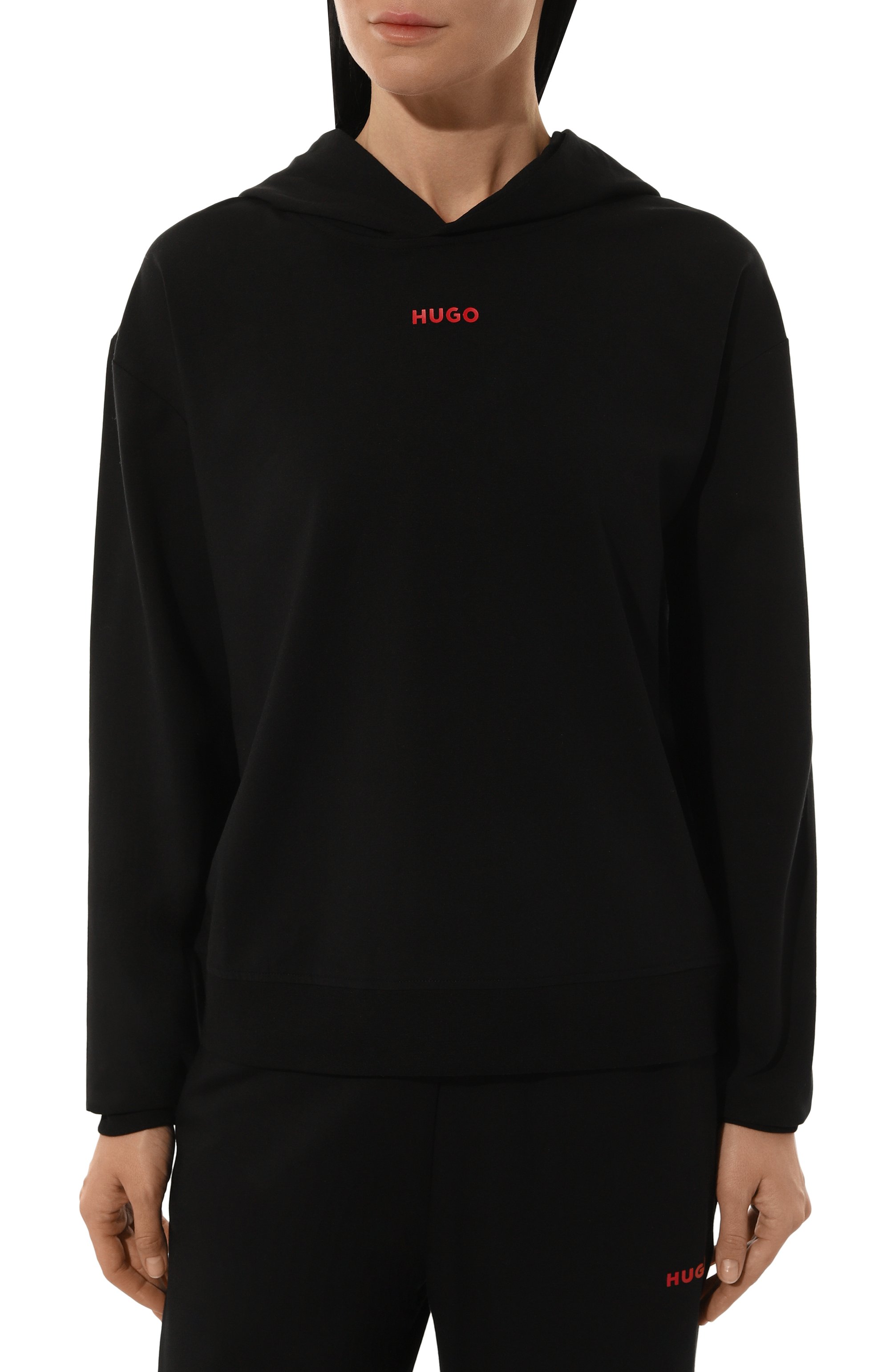 Хлопковое худи HUGO, арт. 50490594, фото 3