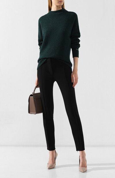 Шерстяной пуловер EMPORIO ARMANI зеленого цвета по цене 44200 руб., арт. 6G2MWA/2M32Z, фото 2 Шерстяной пуловер EMPORIO ARMANI, арт. 6G2MWA/2M32Z, фото 2