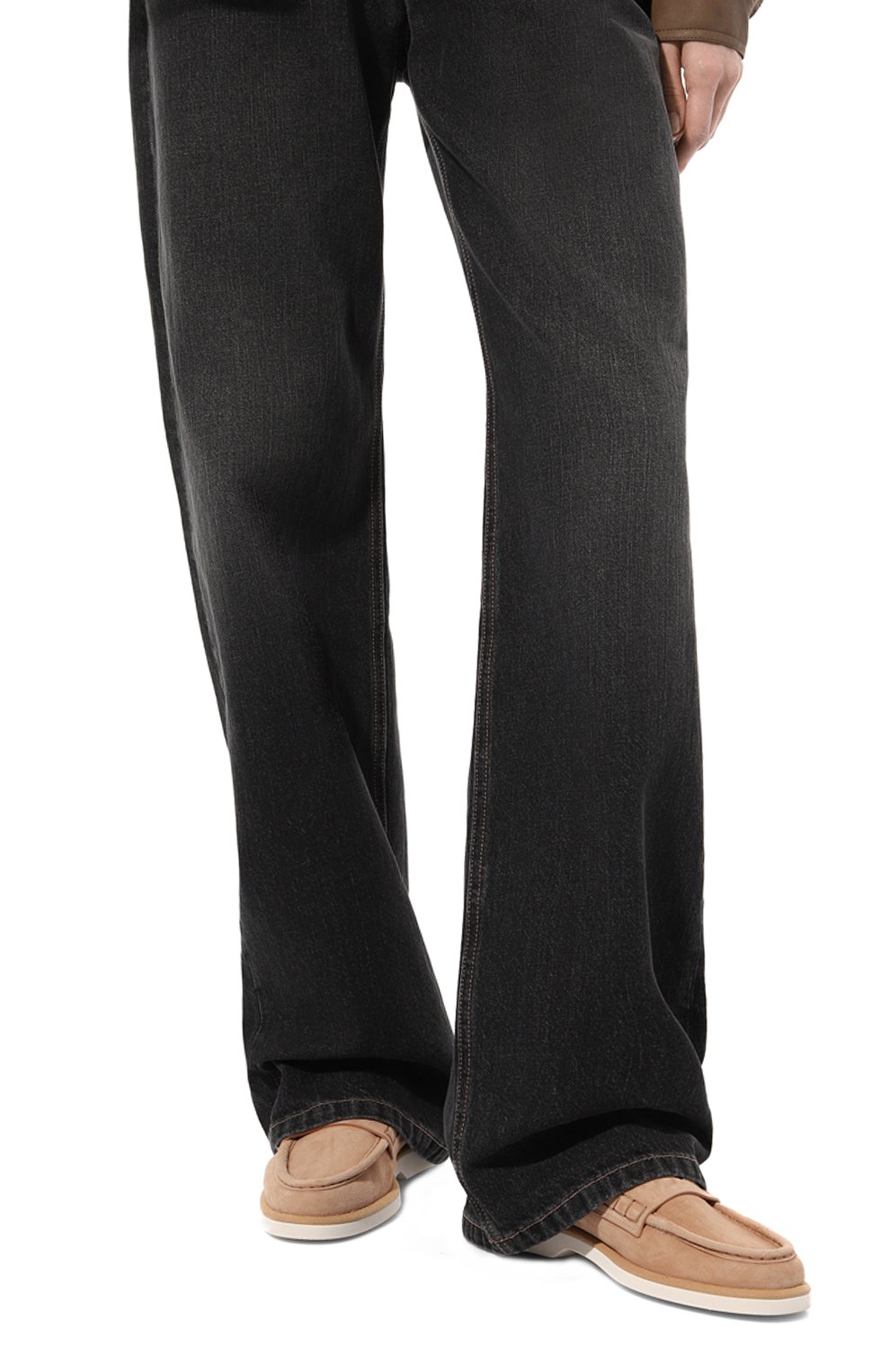 Замшевые пенни-лоферы SANTONI, арт. WUQY59818BIASTW1, фото 3