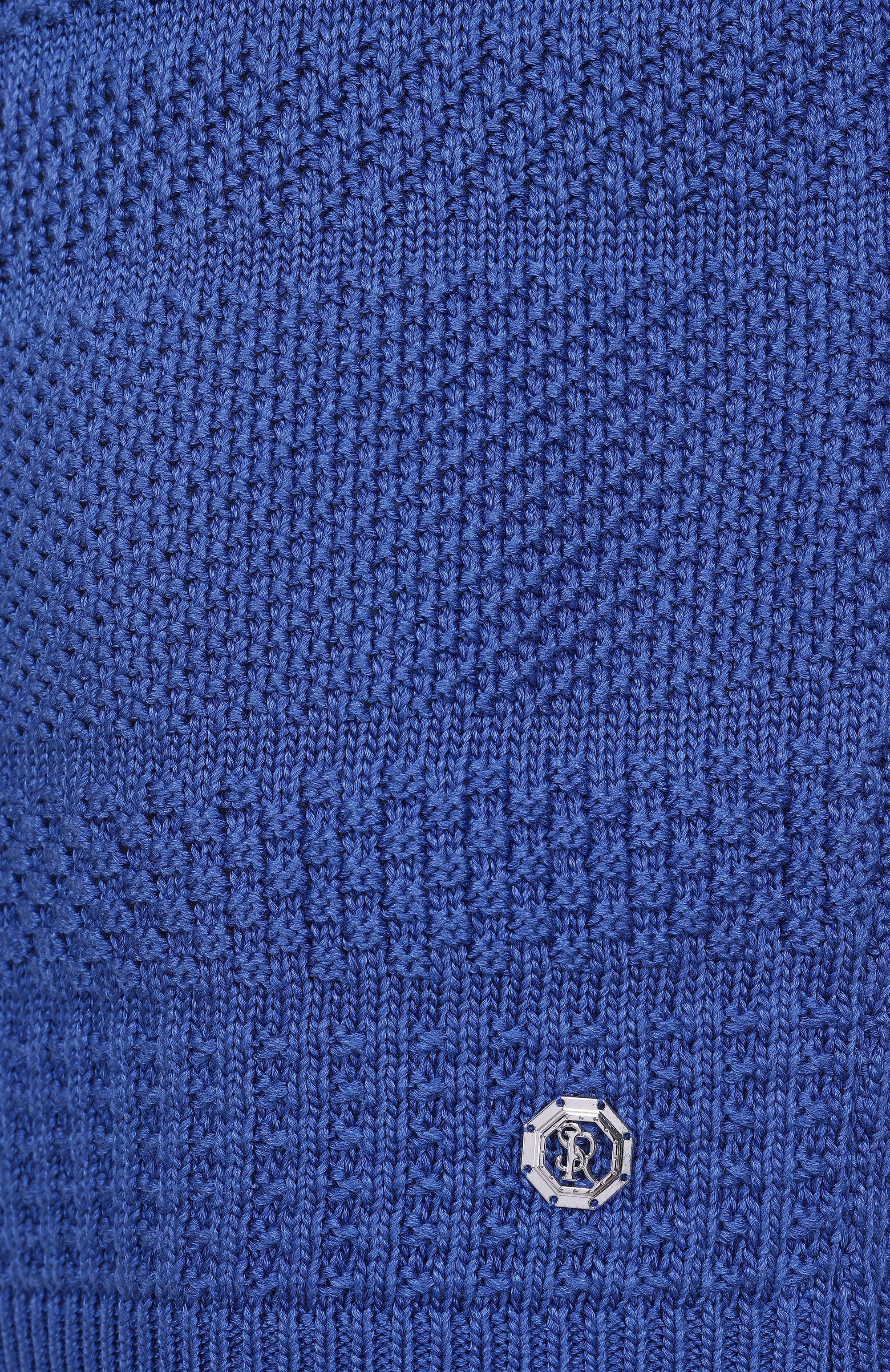 Джемпер из шелка и хлопка STEFANO RICCI синего цвета по цене 280500 руб., арт. K616408L01/F25114, фото 6 Джемпер из шелка и хлопка STEFANO RICCI, арт. K616408L01/F25114, фото 6