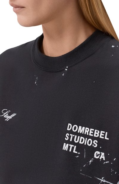Хлопковая футболка DOMREBEL черного цвета по цене 24950 руб., арт. STAFF/T-SHIRT, фото 5 Хлопковая футболка DOMREBEL, арт. STAFF/T-SHIRT, фото 5