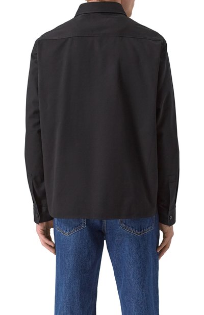 Хлопковая куртка-рубашка HUGO BLUE черного цвета по цене 12500 руб., арт. 50520001, фото 4 Хлопковая куртка-рубашка HUGO BLUE, арт. 50520001, фото 4