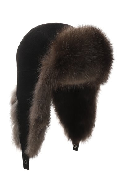 Мужская кашемировая шапка-ушанка с отделкой из соболя VICTORIA KUSENKOVA, арт. 339103304159