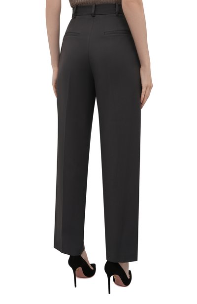 Брюки LOW CLASSIC темно-зеленого цвета по цене 29500 руб., арт. L0W21FW_TR03BG, фото 4 Брюки LOW CLASSIC, арт. L0W21FW_TR03BG, фото 4
