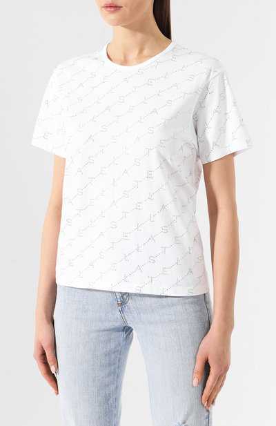 Хлопковая футболка STELLA MCCARTNEY, арт. 554572/SMW20, фото 3