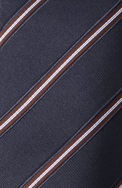 Галстук из шелка и хлопка GIORGIO ARMANI темно-синего цвета по цене 25250 руб., арт. GM000800/TE16570, фото 4 Галстук из шелка и хлопка GIORGIO ARMANI, арт. GM000800/TE16570, фото 4