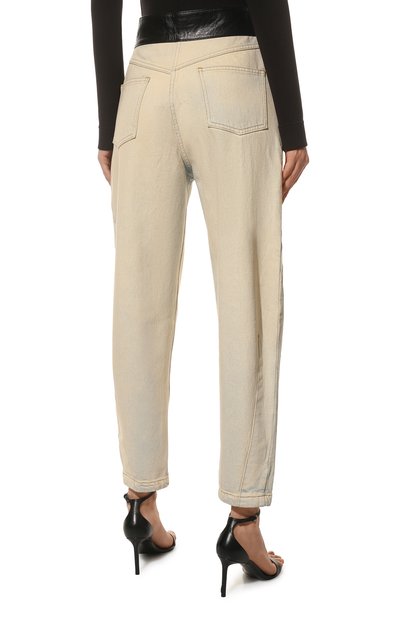Джинсы со вставками кожи ULYANA SERGEENKO, арт. PNT005SS21Denim 0033дж, фото 4