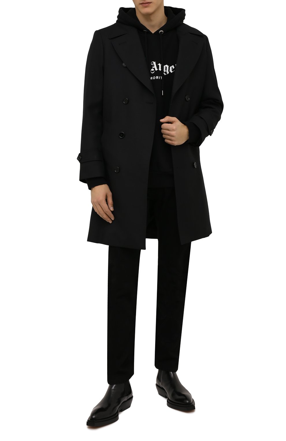 Хлопковое худи PALM ANGELS, арт. PMBB003F21FLE0011045, фото 2