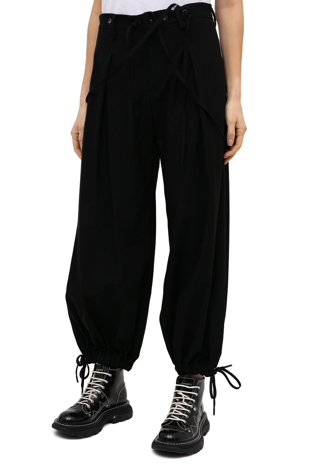 Шерстяные брюки YOHJI YAMAMOTO, арт. FB-P52-101, фото 3