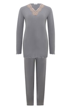 Женская пижама из вискозы EVA B.BITZER серого цвета, арт. 23301271 | Фото 1 (Материал сплава: Проставлено; Нос: Не проставлено; Материал внешний: Вискоза)
