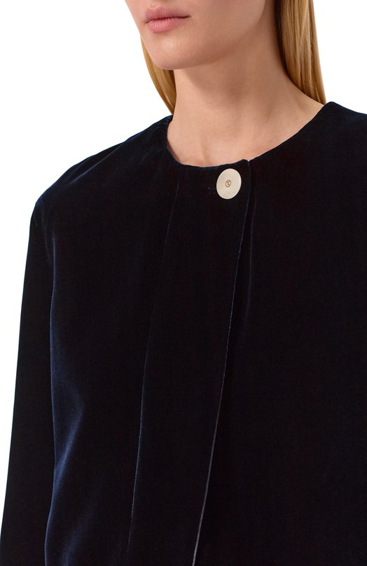 Бархатный жакет Giorgio Armani GW002978/TE10831 Синий  GW002978/TE10831 Фото 5