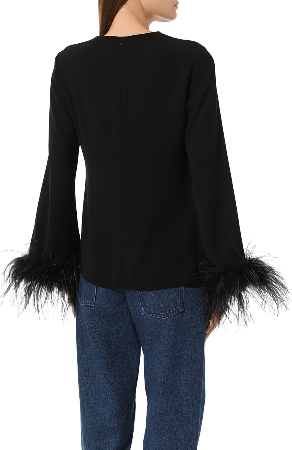Блузка с отделкой перьями P.A.R.O.S.H., арт. D313048P, фото 4