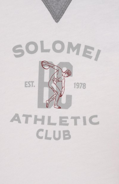 Свитшот из хлопка и льна BRUNELLO CUCINELLI, арт. BR831E501C, фото 3