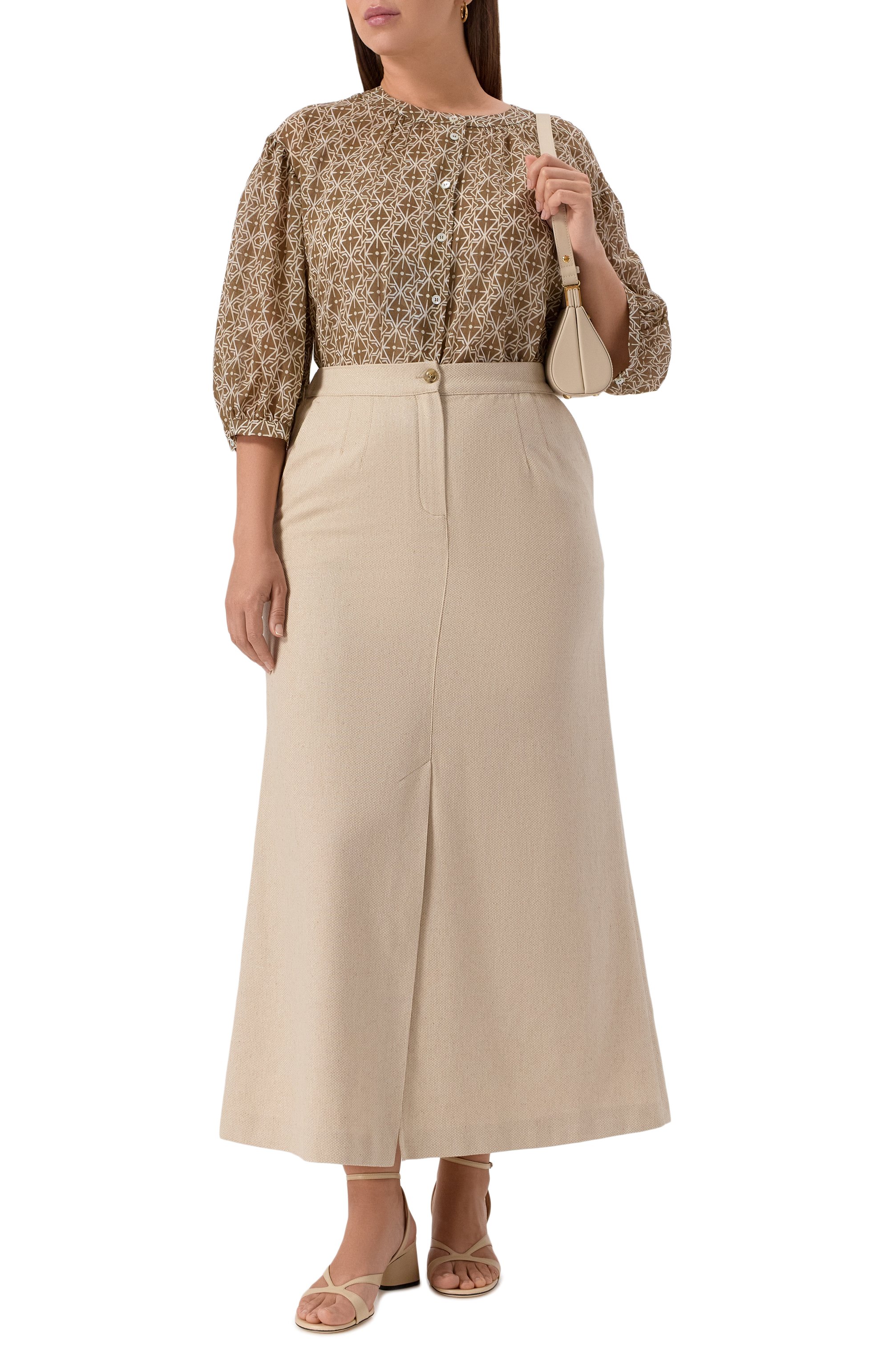 Хлопковая рубашка MARINA RINALDI VOYAGE, арт. UNII0N, фото 2