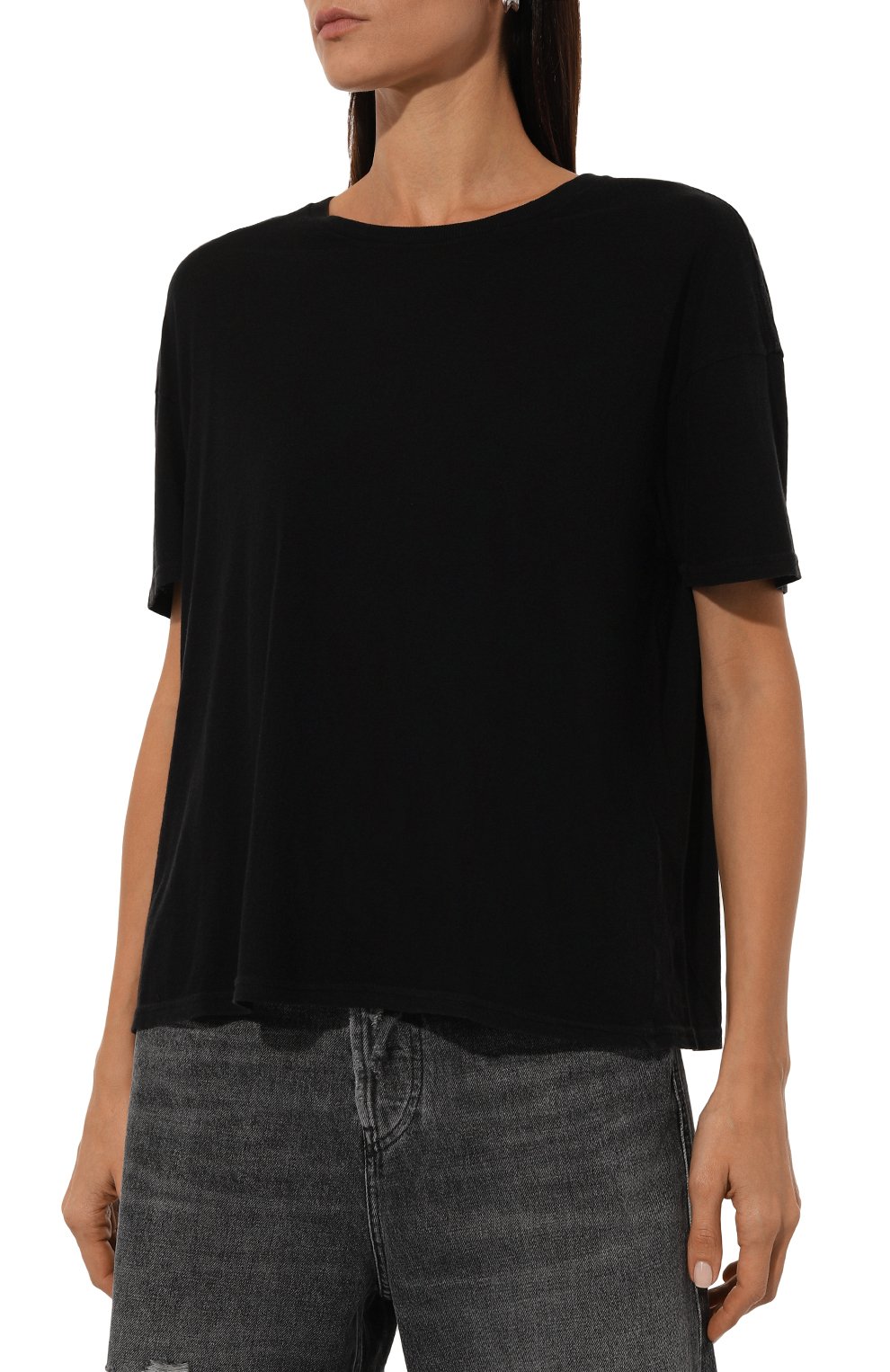 Хлопковая футболка R13 черного цвета по цене 30950 руб., арт. R13WK141-001BA, фото 3 Хлопковая футболка R13, арт. R13WK141-001BA, фото 3