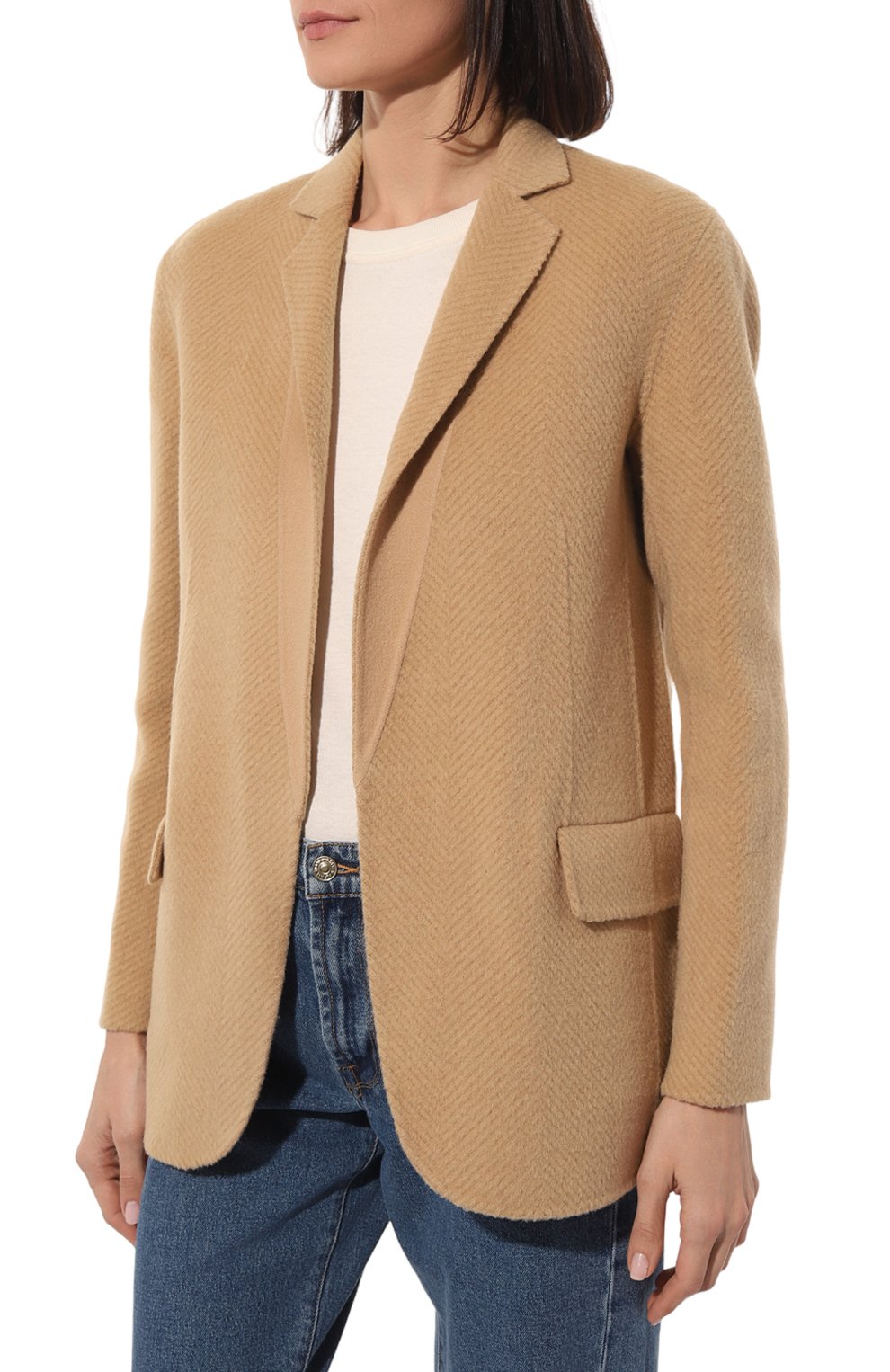 Шерстяной жакет THEORY бежевого цвета по цене 77350 руб., арт. M0701101, фото 3 Шерстяной жакет THEORY, арт. M0701101, фото 3