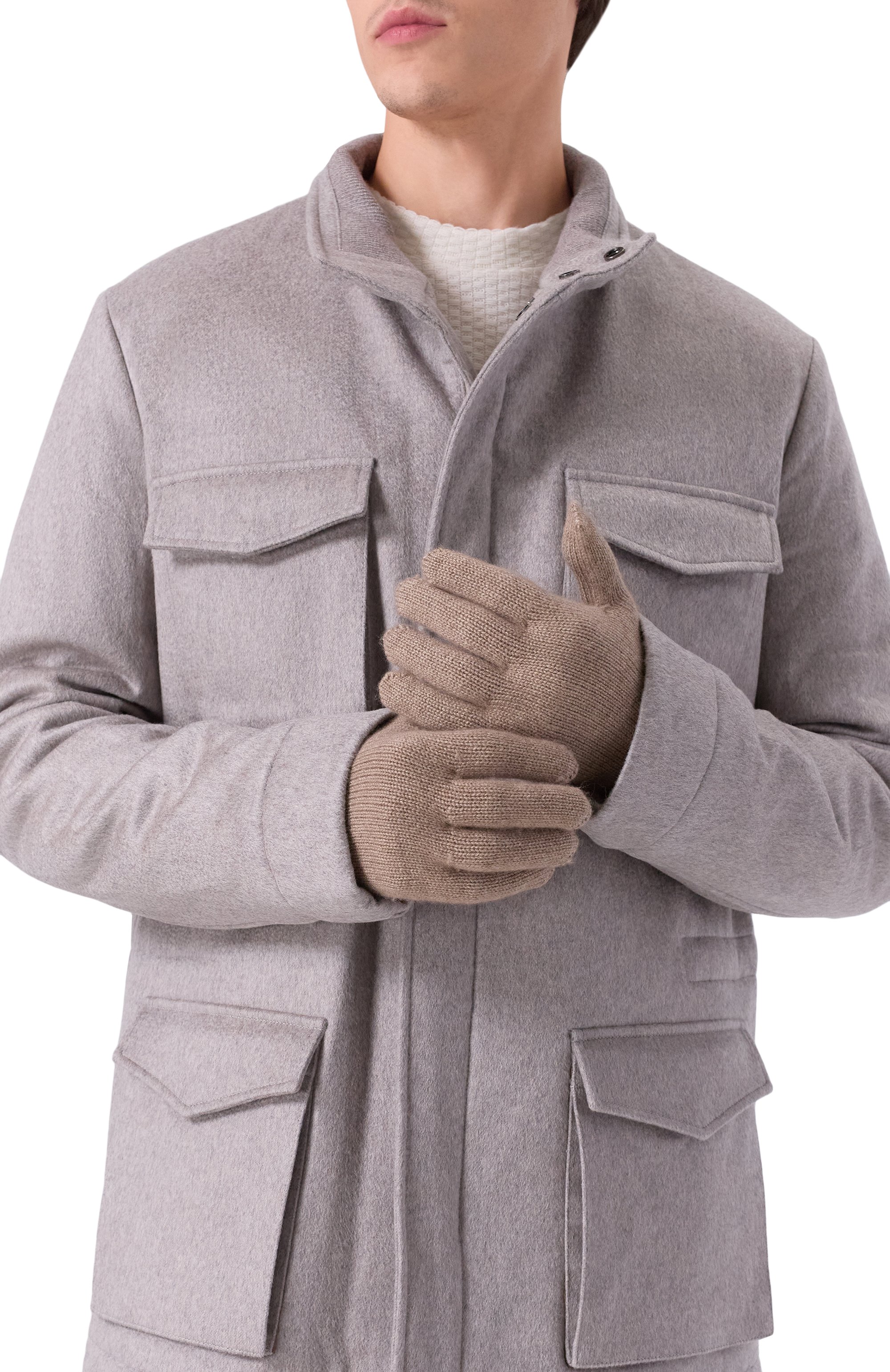 Кашемировые перчатки ANDREA CAMPAGNA, арт. 108U04, фото 2