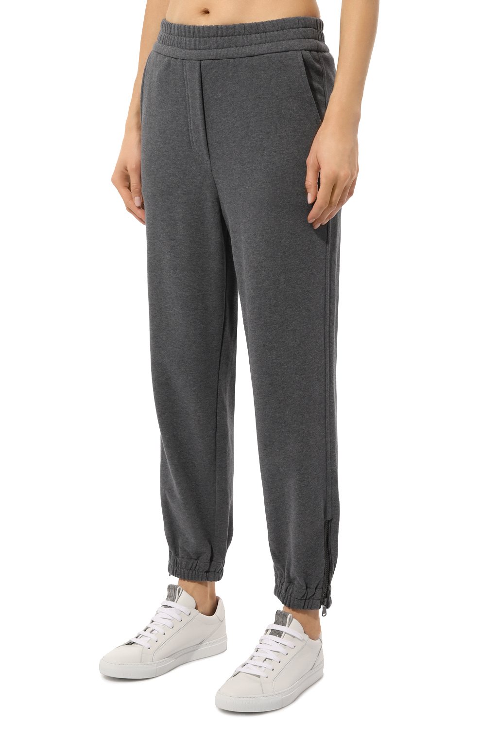 Хлопковые джоггеры BRUNELLO CUCINELLI, арт. MP05NHS899, фото 3