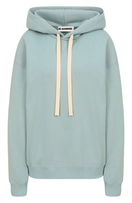 Хлопковое худи Jil Sander J40GU0121/J20039 Голубой J40GU0121/J20039