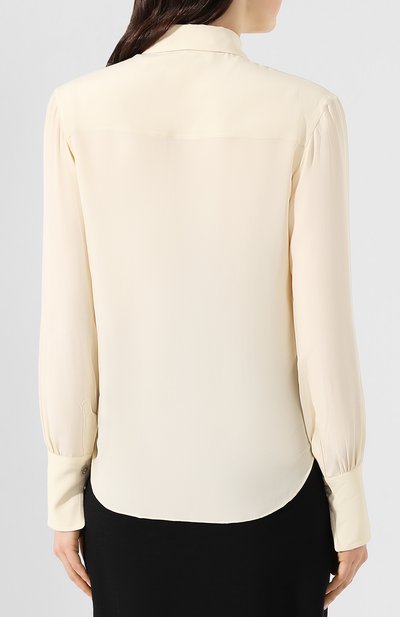 Блузка PHILOSOPHY DI LORENZO SERAFINI кремового цвета по цене 39250 руб., арт. A0201/2116, фото 4 Блузка PHILOSOPHY DI LORENZO SERAFINI, арт. A0201/2116, фото 4