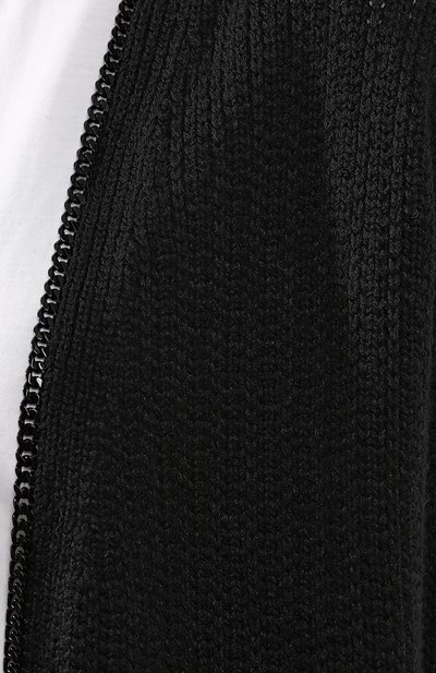 Кардиган из смеси шерсти и вискозы SAINT LAURENT черного цвета по цене 150000 руб., арт. 605878/YAJT2, фото 5 Кардиган из смеси шерсти и вискозы SAINT LAURENT, арт. 605878/YAJT2, фото 5