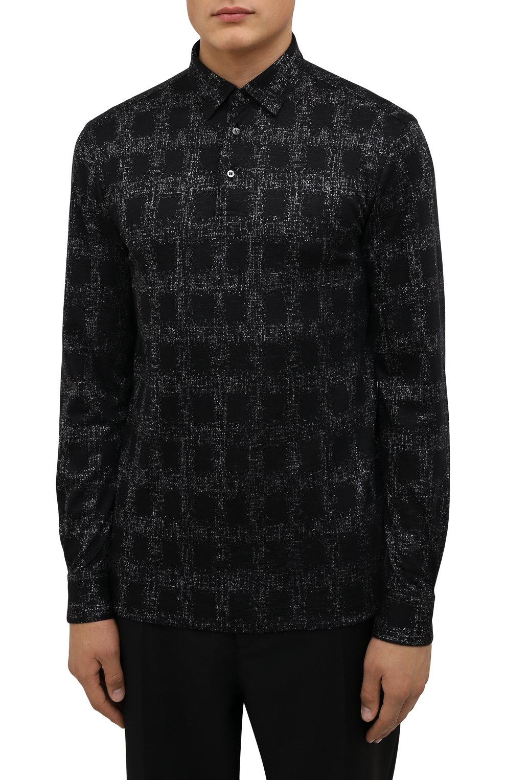 Поло из шерсти и шелка ZILLI SPORT, арт. MFW-66029-000/0009, фото 3