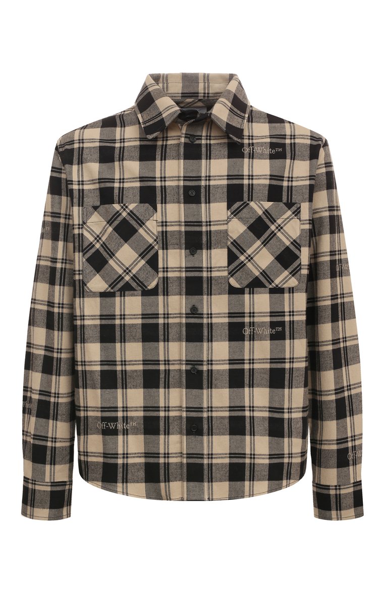 Хлопковая рубашка OFF-WHITE, �арт. 0MGE030F23FAB001, фото 1