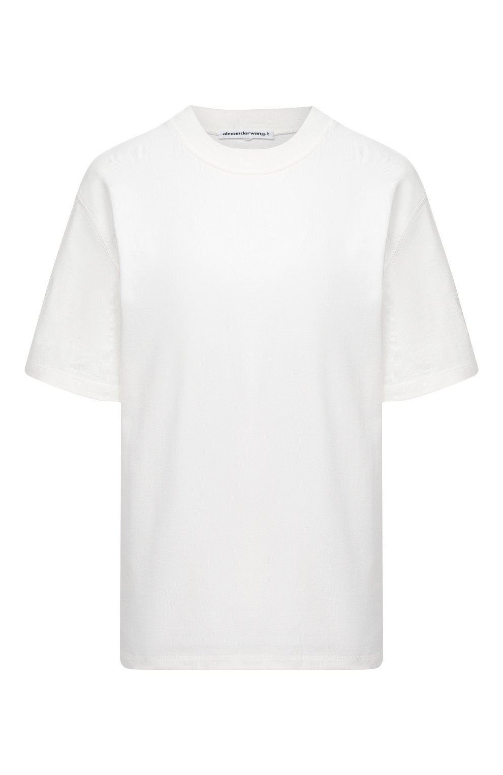 Футболка из хлопка и вискозы ALEXANDERWANG.T белого цвета по цене 27100 руб., арт. 4CC2201156, фото 1 Футболка из хлопка и вискозы ALEXANDERWANG.T, арт. 4CC2201156, фото 1