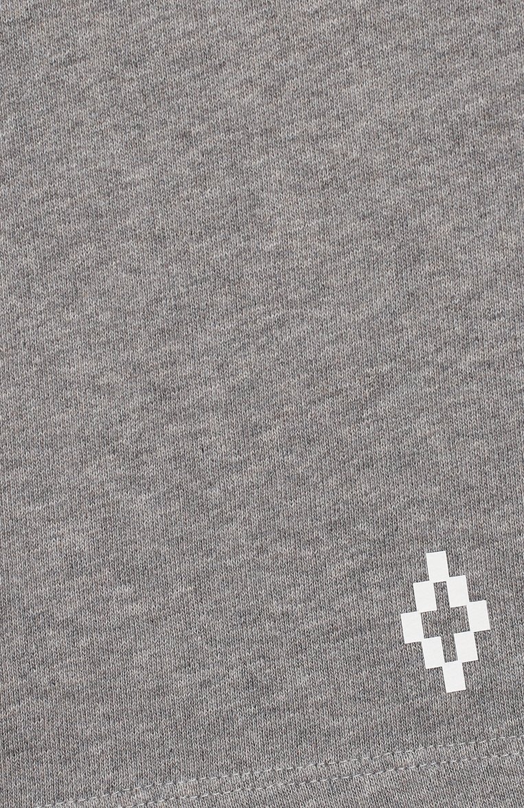Детские хлопковые шорты MARCELO BURLON KIDS OF MILAN серого цвета, арт. 20E/B/MB/3209/0020/8-14Y | Фото 3 (Материал внешний: Хлопок; Мальчики Кросс-КТ: Шорты-одежда; Региональные ограничения белый список (Axapta Mercury): RU; Нос: Не проставлено)