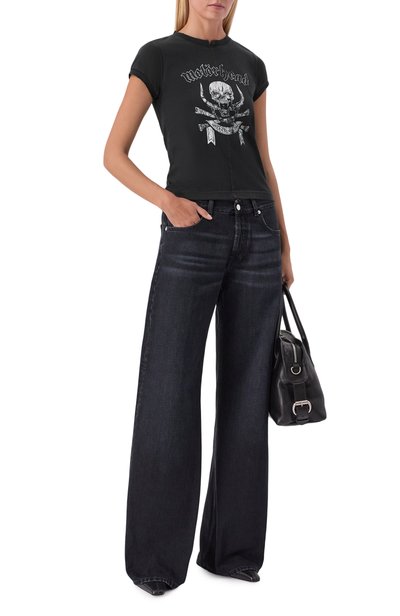 Хлопковая футболка vetements x motörhead VETEMENTS черного цвета по цене 89250 руб., арт. WH27TR245B, фото 2 Хлопковая футболка vetements x motörhead VETEMENTS, арт. WH27TR245B, фото 2