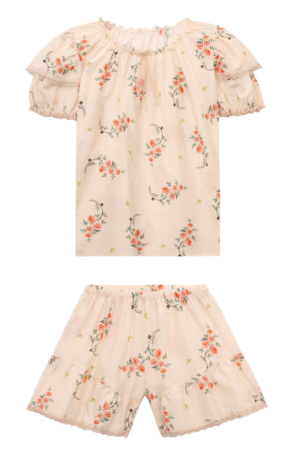 Пижама из хлопка и шелка AMIKI CHILDREN, арт. ELENI, фото 1