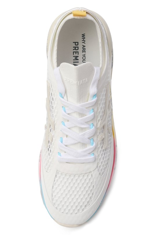 Текстильные кроссовки Moerun-D 0.1 Premiata M0ERUND0.1/VAR 8260 Белый  M0ERUND0.1/VAR 8260 Фото 6