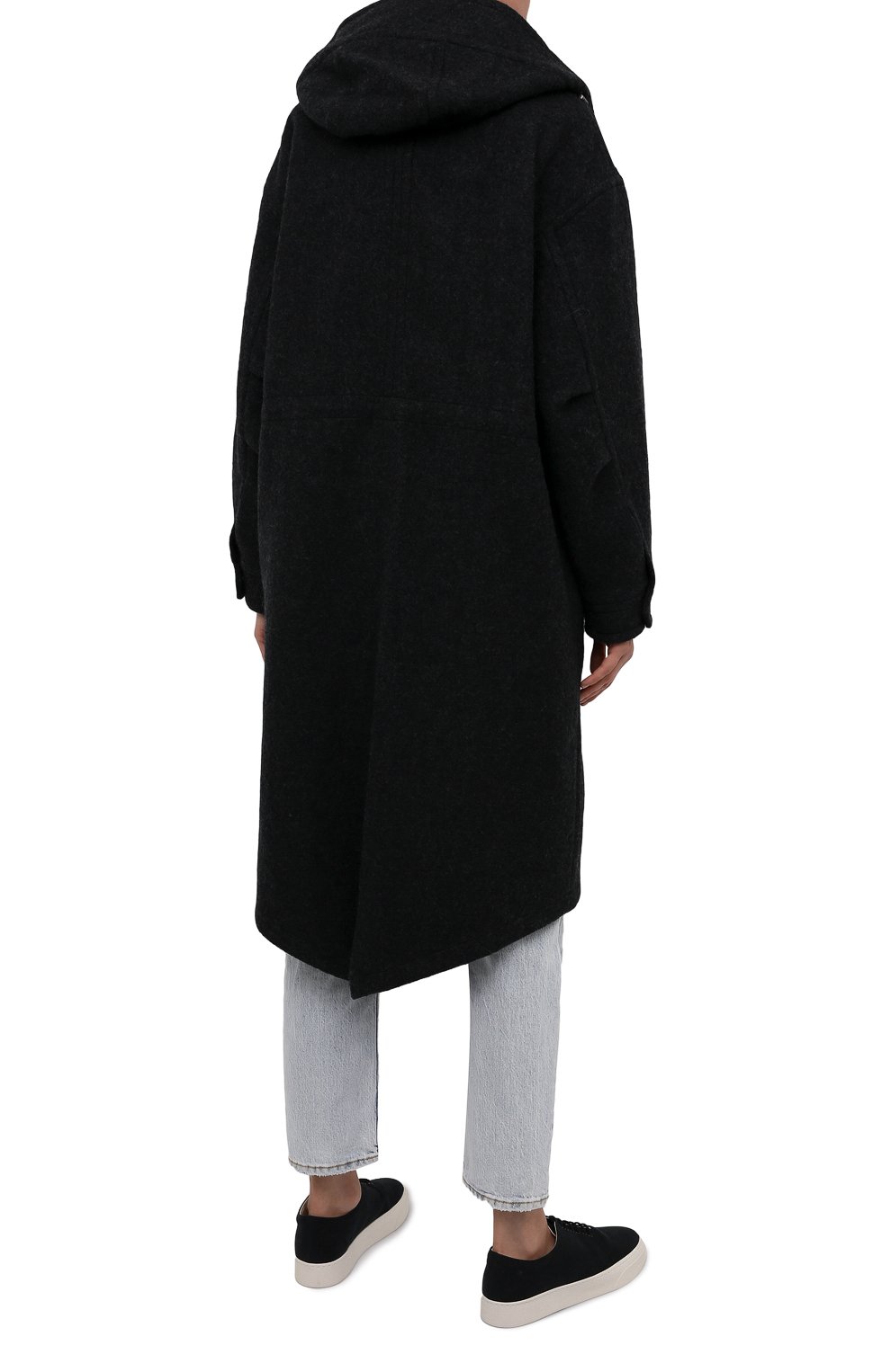 Шерстяная парка KENZO темно-серого цвета по цене 119500 руб., арт. FB62MA0469CB, фото 3 Шерстяная парка KENZO, арт. FB62MA0469CB, фото 3