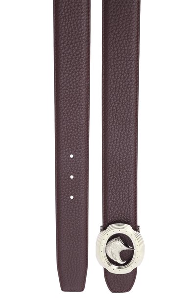 Кожаный ремень STEFANO RICCI бордового цвета по цене 109000 руб., арт. N382VD/C555P, фото 3 Кожаный ремень STEFANO RICCI, арт. N382VD/C555P, фото 3