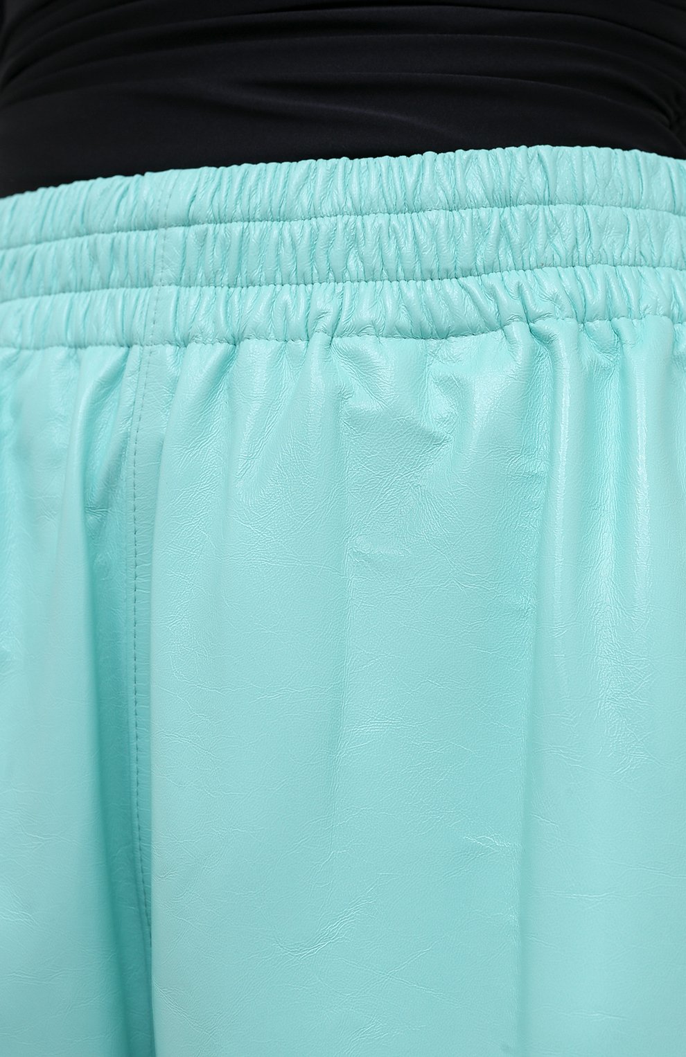 Кожаные шорты BOTTEGA VENETA голубого цвета по цене 227500 руб., арт. 633445/VKLC0, фото 5 Кожаные шорты BOTTEGA VENETA, арт. 633445/VKLC0, фото 5