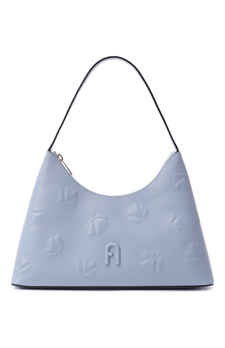 Женская сумка furla diamante small FURLA голубого цвета, арт. WB00782/BX3822 | Фото 1 (Размер: small; Материал: Натуральная кожа; Автоматизация состава: Проставлено; Автоматизация ТО: П�роставлено)