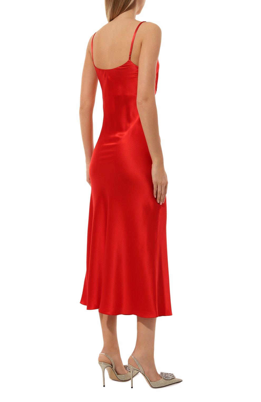 Шелковое платье LESYANEBO красного цвета по цене 72000 руб., арт. LN06H-475_TIN, фото 4 Шелковое платье LESYANEBO, арт. LN06H-475_TIN, фото 4