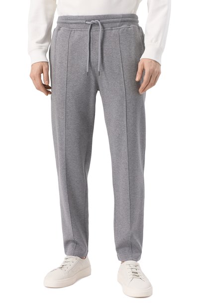 Брюки из хлопка и кашемира BRUNELLO CUCINELLI серого цвета по цене 82950 руб., арт. MM831B2331, фото 3 Брюки из хлопка и кашемира BRUNELLO CUCINELLI, арт. MM831B2331, фото 3